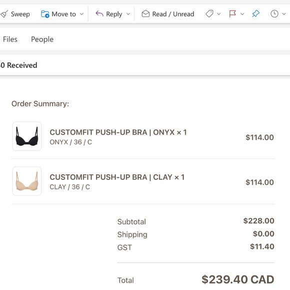 SKIMS Customfit Push-Up Bra in "Clay" Size 36C - Picture 11 of 11